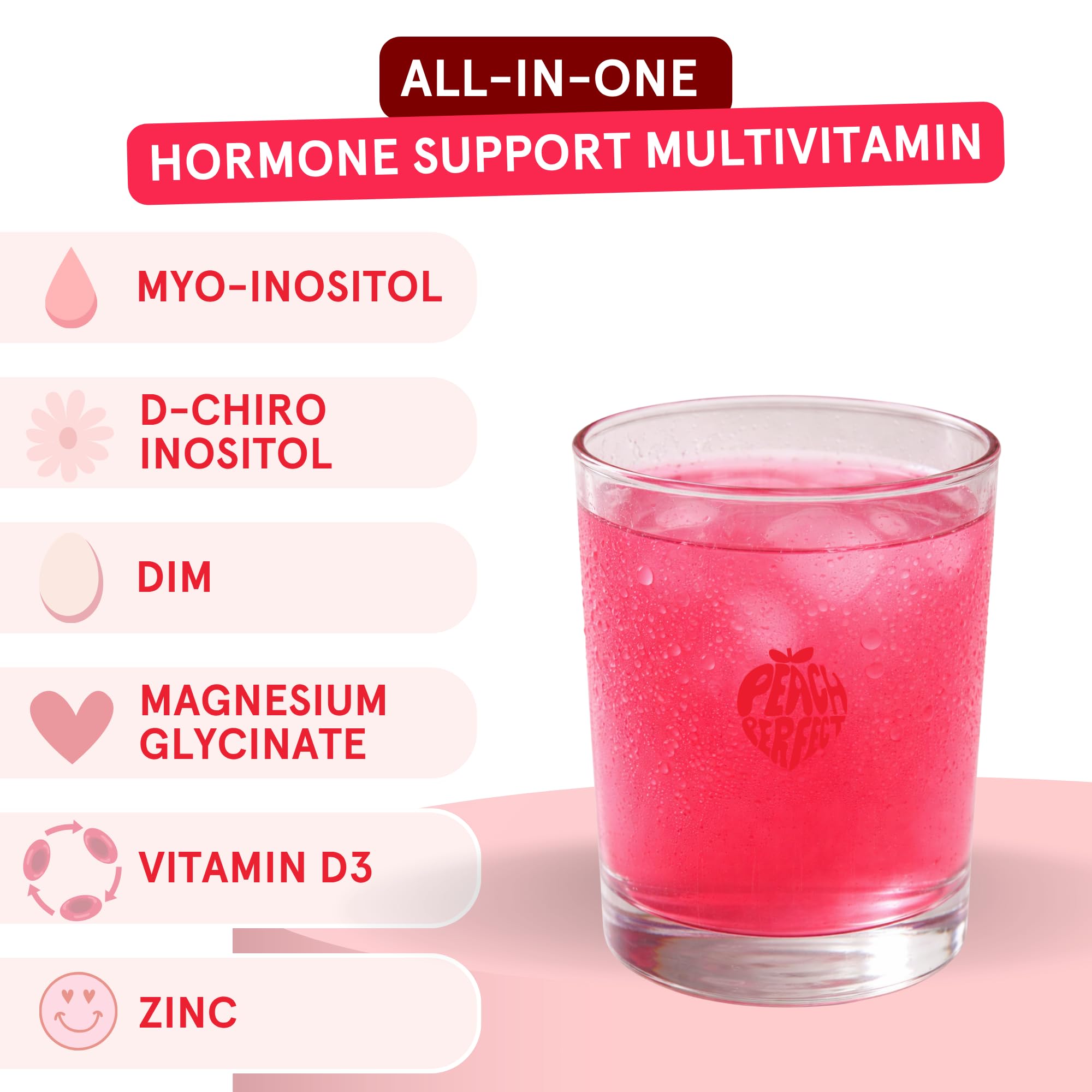 Peach Perfect Myo-Inositol & D-Chiro Inositol Powder Mix for Women, 40:1 — Amazon image 3