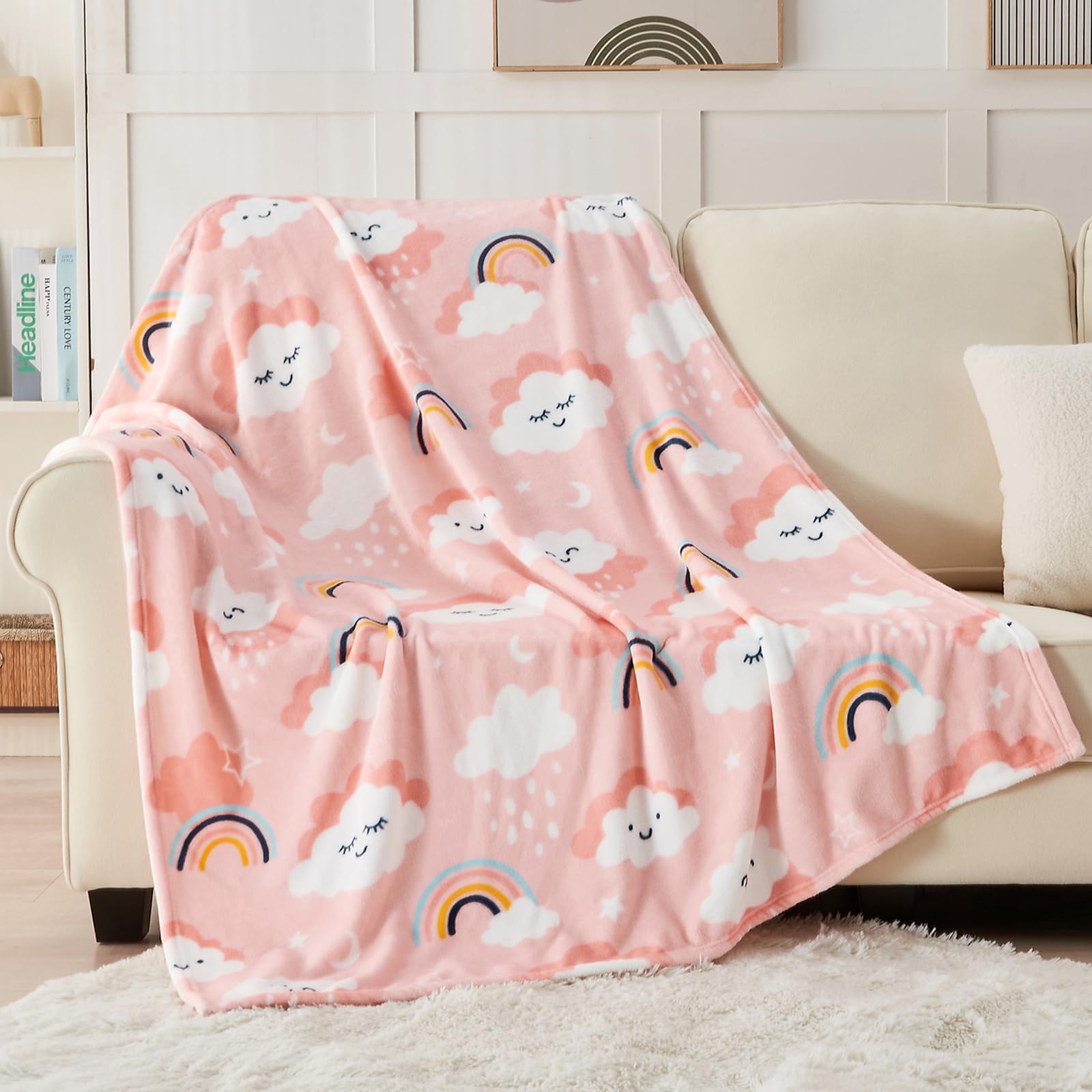 楽天　Cloud Blanket Premium アイボリー 100x160cm Amazon.com: INFIIXSO Sherpa Throw Blanket for Couch - Super Soft