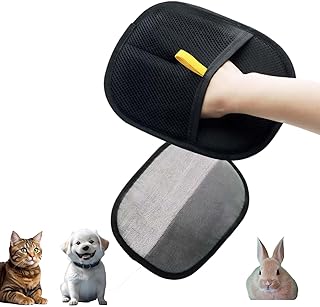 Lizihaowu Pet Hair Remover, Pet Grooming Gloves, Cat Hair Glove, Two-Way Static-Cleaning (1pcs)