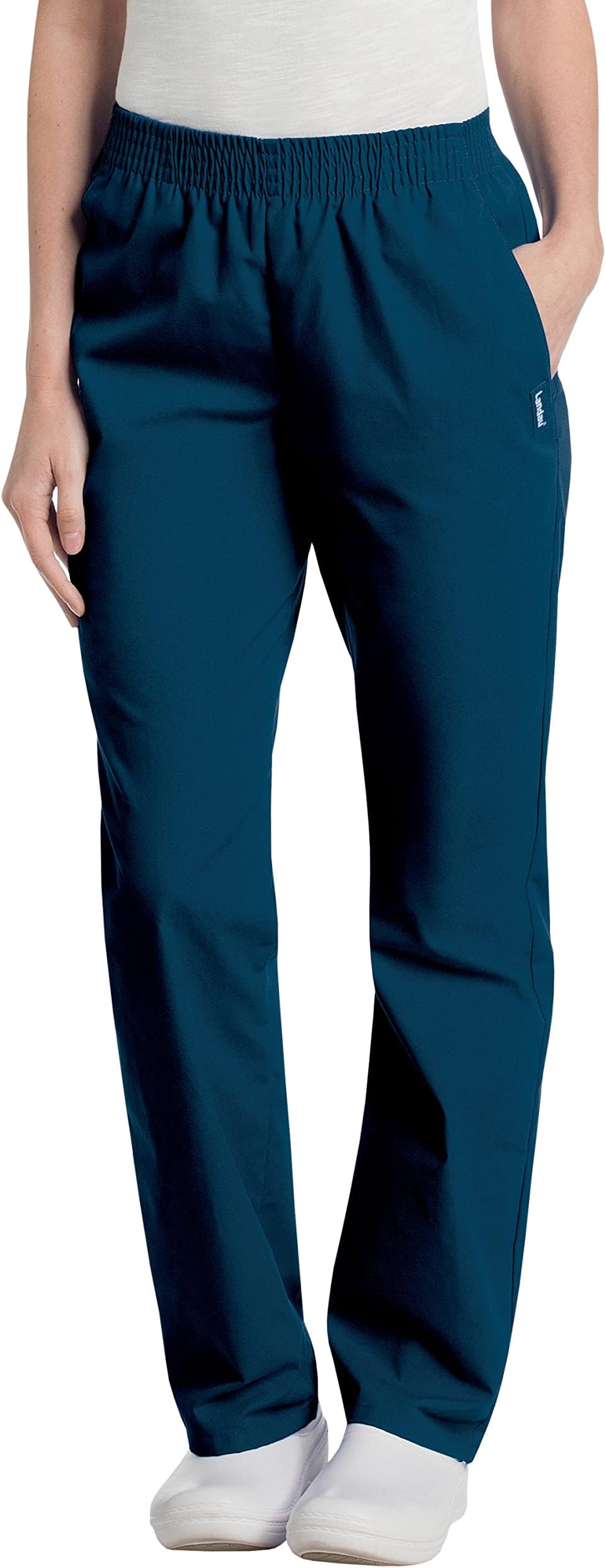 Landauwomens Women's Elastic Waist Scrub Pant Medical Scrubs Pants (pack of 1)
