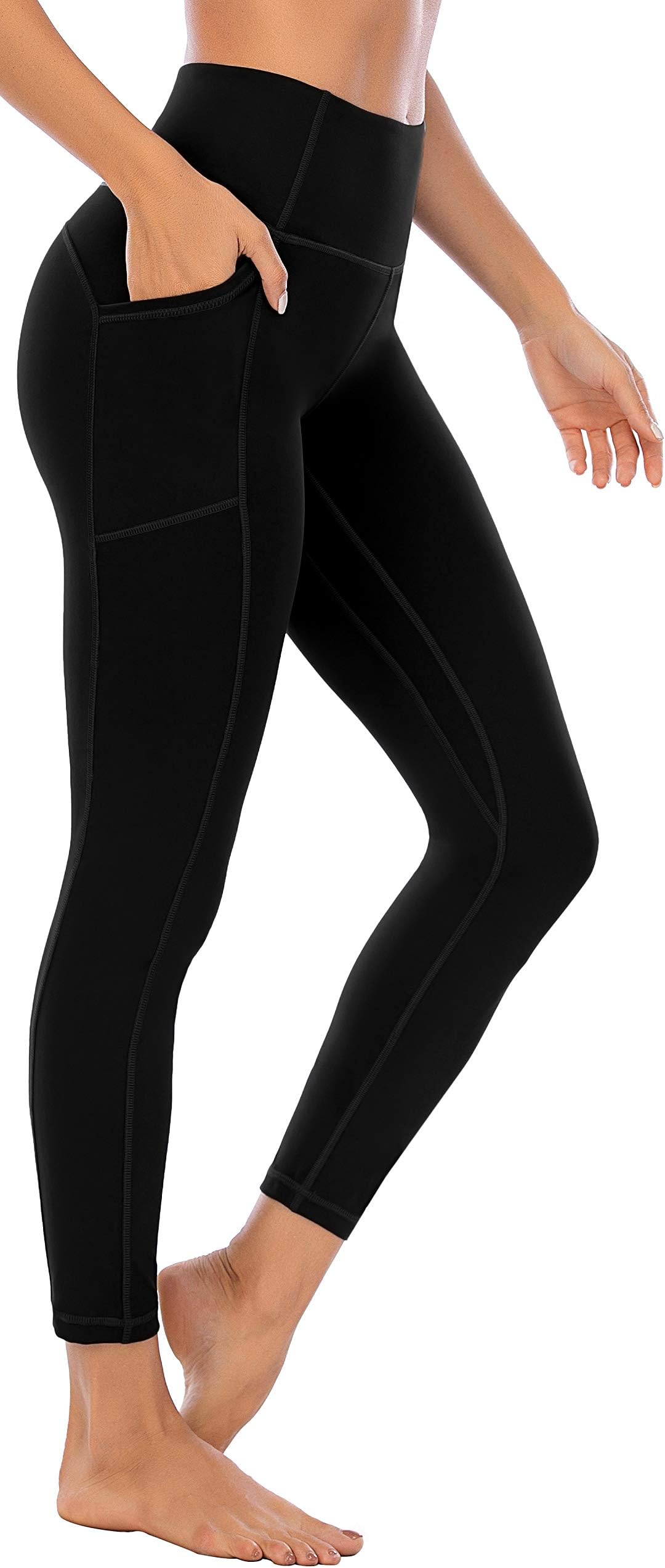 High Waist Gym Leggings for Women Yoga Pants with Pockets Workout Running Compression Leggings for Women