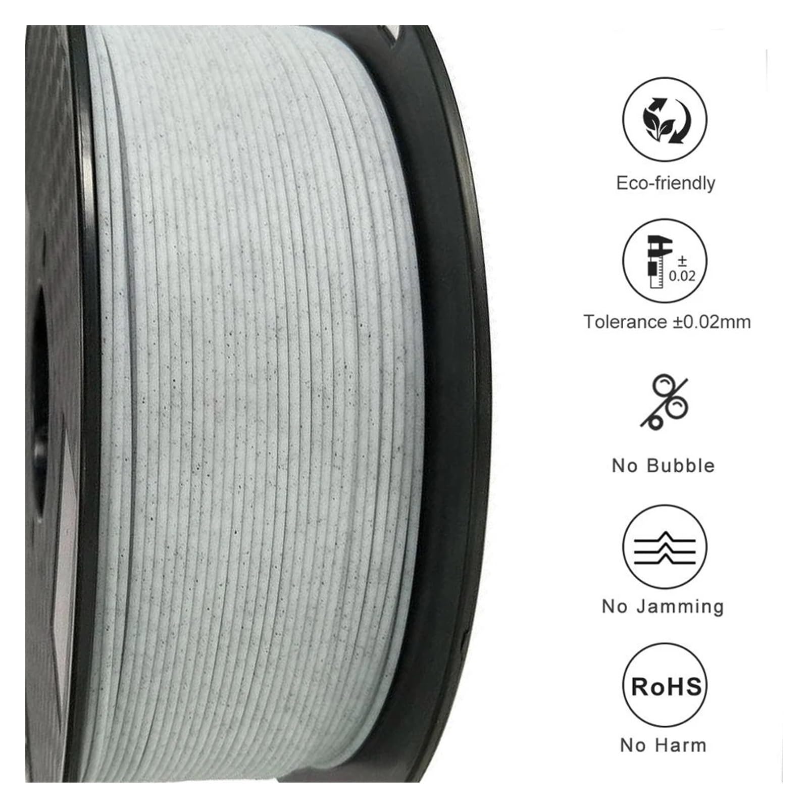 Filamento PETG de mármol for impresora 3D de 1,75 mm, material similar a la piedra, 1 kg/500 g/250 g, suministros for impresión 3D(PETG Marble- 500g)