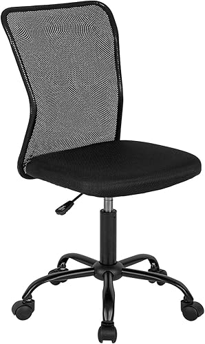 Silla de oficina ergonómica silla de escritorio para el hogar respaldo medio silla de trabajo ajustable en altura silla giratoria moderna sin brazos