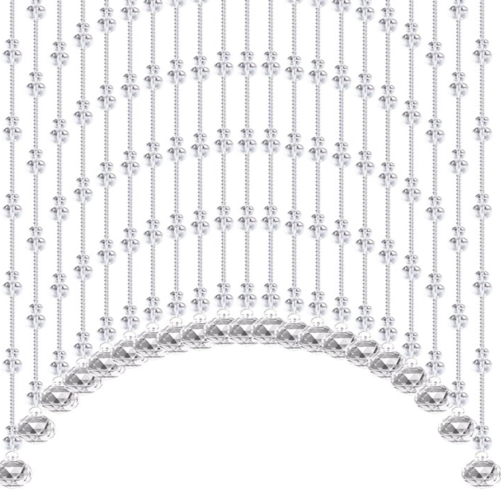 Rideaux de perles pour porte pour cloisonner sans assombrir votre intérieur