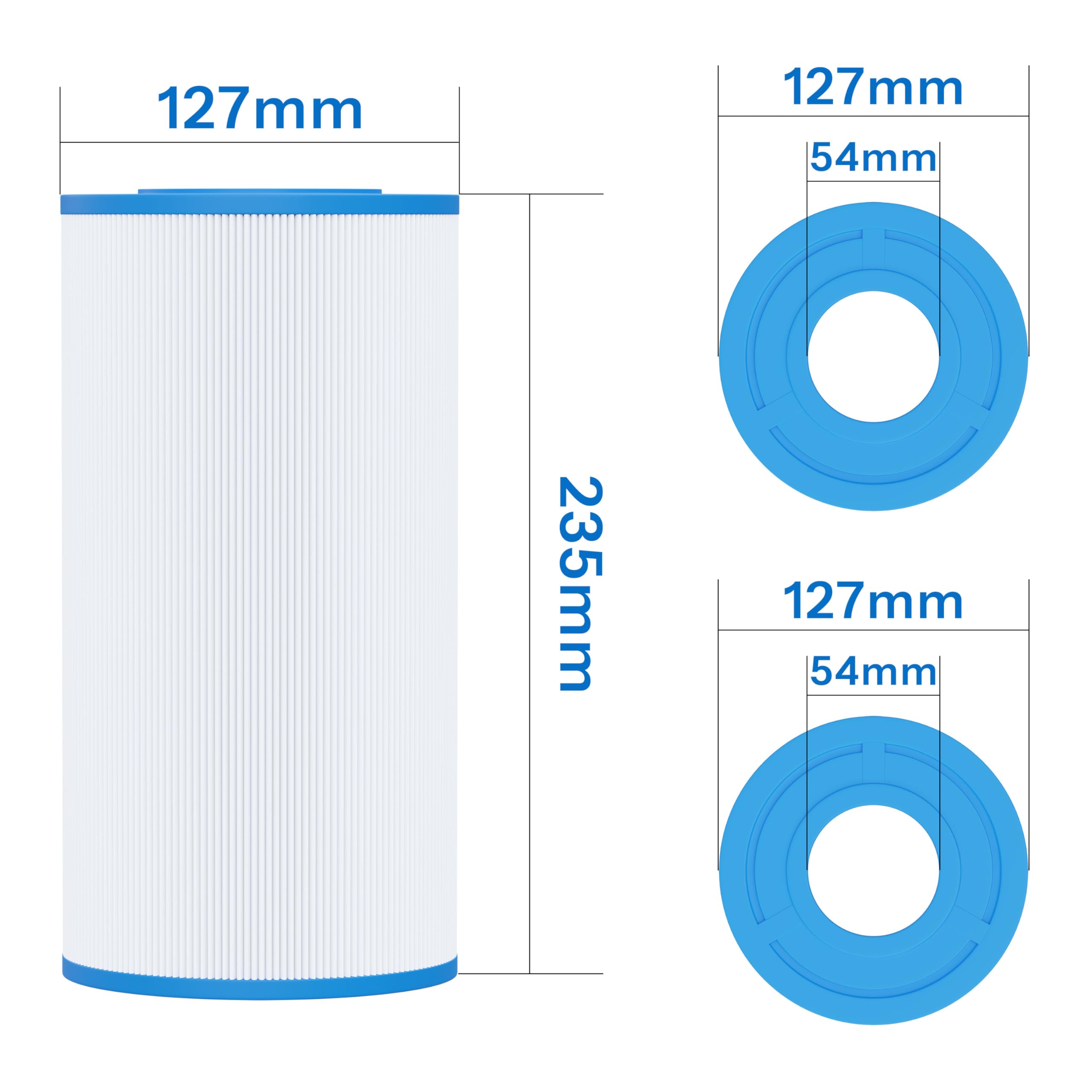Filtro per vasca idromassaggio, cartuccia compatibile con Pleatco PRB35-IN, Filbur FC-2385, Unicel C-4335, Darlly SC705, 40353, Magnum RD35, Wellis AKU1608, Canadian Spas, confezione da 2