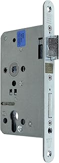 BKS FH Panikschloss Türschloss/Stahltürschloss, Funktion B mit geteilter Nuss, Dornmaß 65mm, Entfernung: 72mm, Stulp: 24x235mm abgerundet, DIN Rechts, incl. SN-TEC® Montageset (RECHTS)