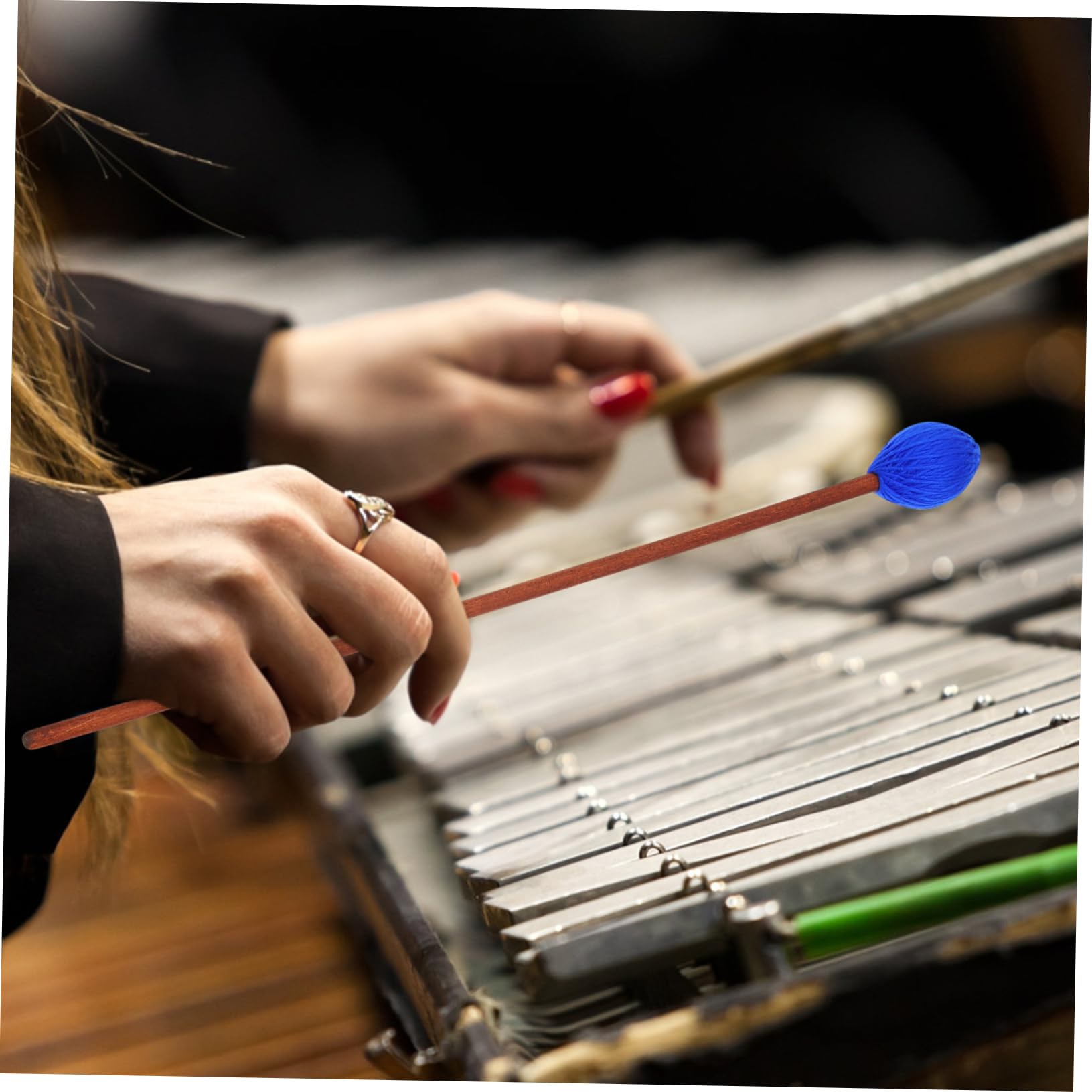 ifundom 6stücke Marimba Mallets Für Zungentrommeln Mittelhart Mit Ahornstiel Für Percussion-übungen Und Aufführungen Langlebig Und Praktisch Farbe Zufällig