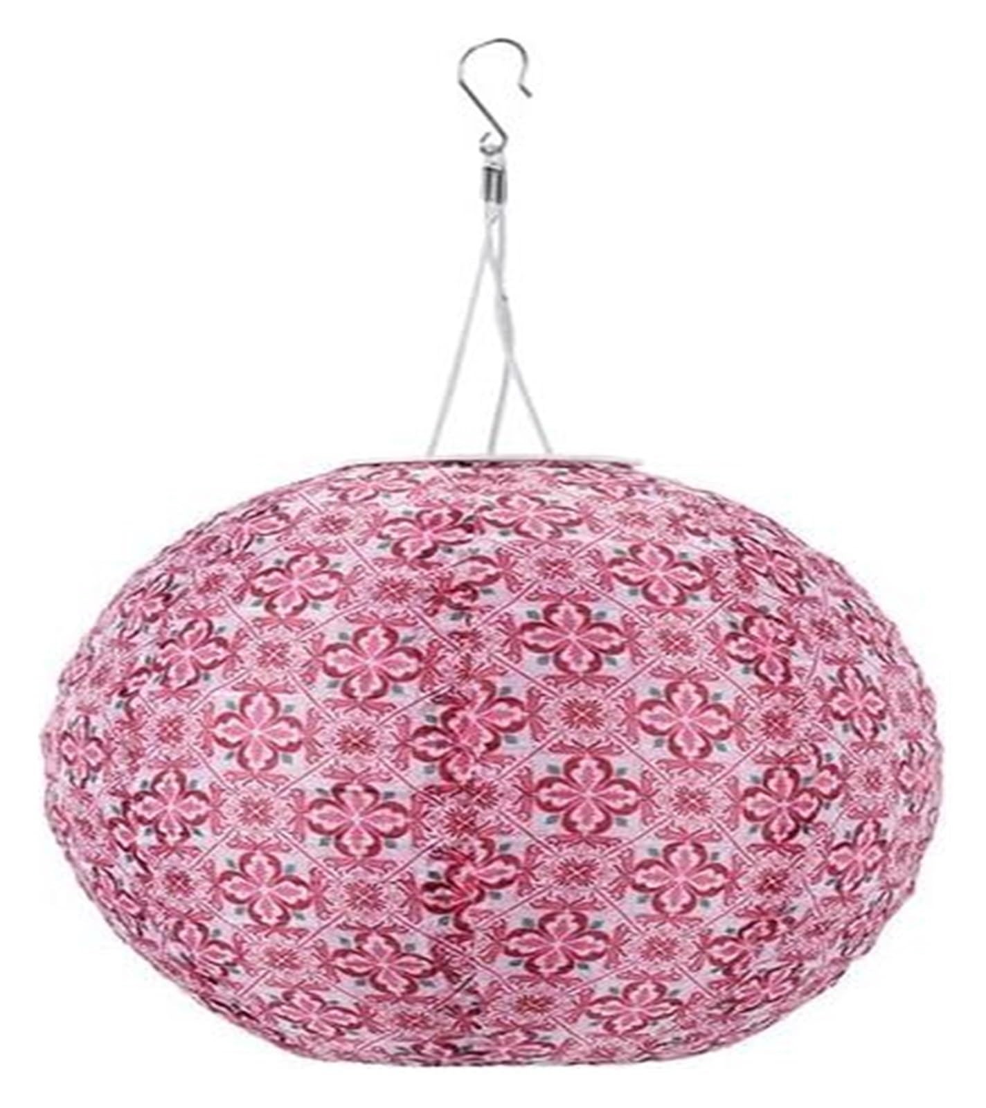 Round Paper Lanterns, Chinese/Japanese Round Lantern 25cm Solar Birthday Wedding Garden Hanging Holiday Decor