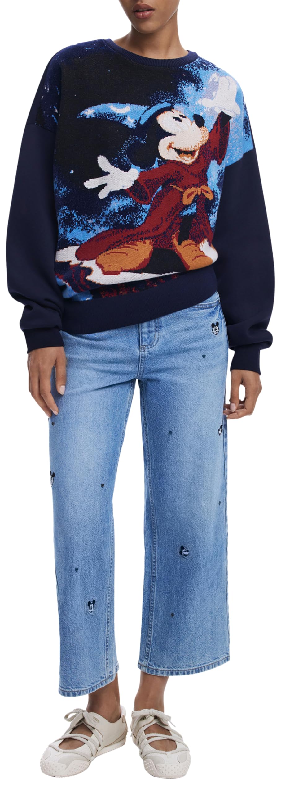 Desigual Sweat_Fantasy_Mickey Sweatshirt Mujer (Pack de 1)