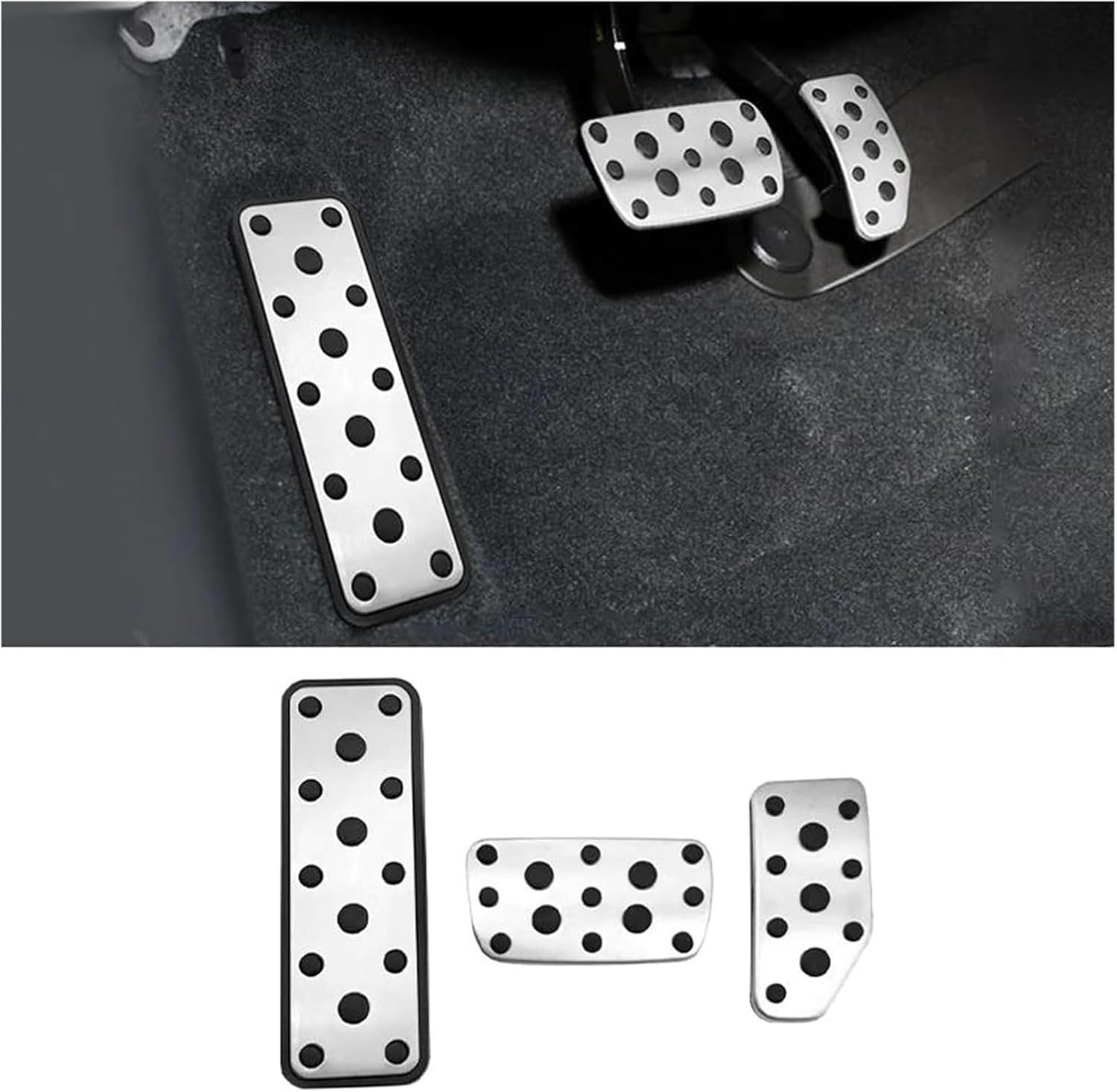 車のフットレスト 用のCrosstrek 2021-2024用ペダルカバー Ascent 2018-2022用アクセルブレーキペダル