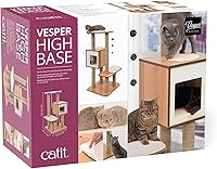 Vista 11 de Árbol para gatos Vesper, base alta, nogal, 52045