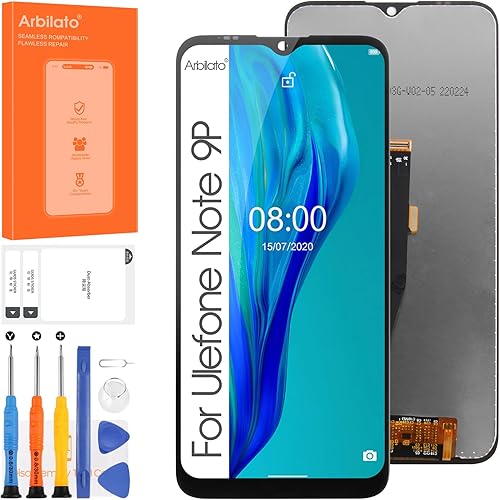 Pantalla para Ulefone Note 9P Reemplazo de pantalla para Note 9P Pantalla LCD 6.52 pulgadas Pantalla táctil Digitalizador Asamblea Piezas de