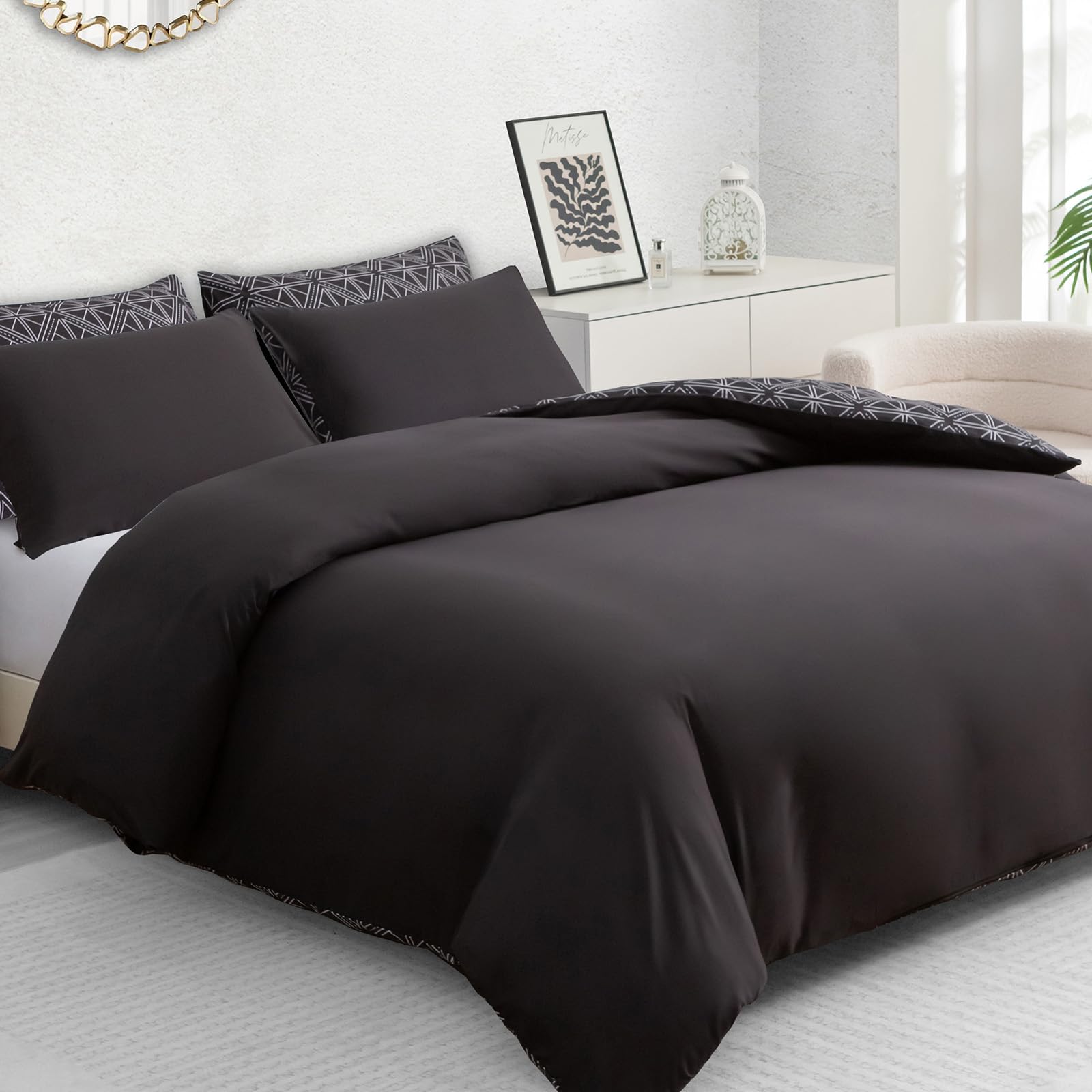 Pamposh Double Duvet Set, Brushed Microfiber Double Duvet Cover - Image 2