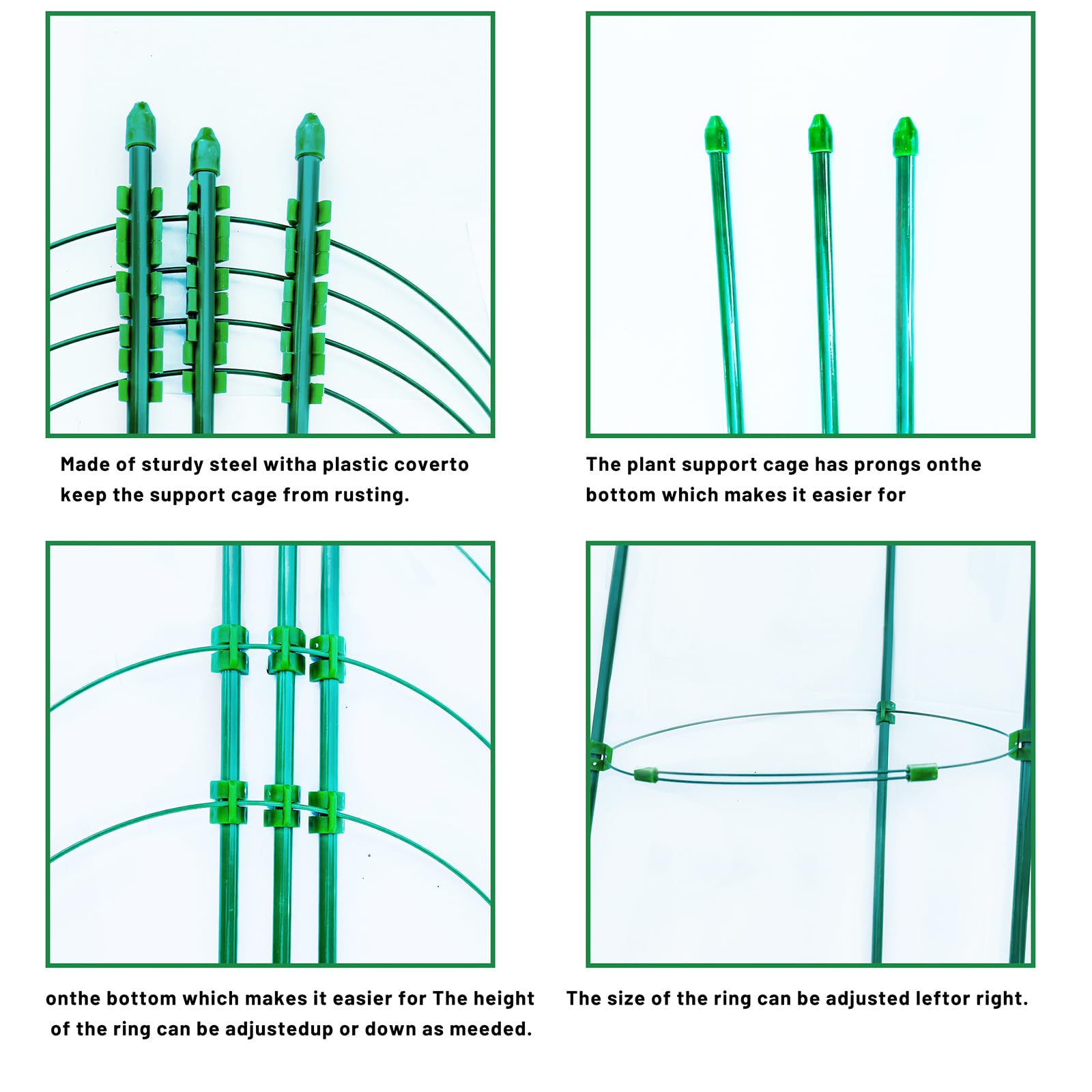 Snapklik.com : Meberam Adjustable Tomato Cage For Garden Large 47 ...