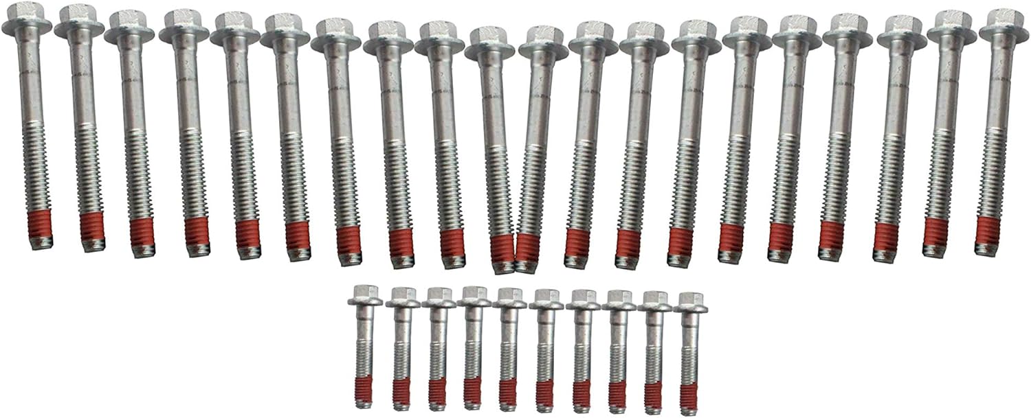 DNJ HGB3219 Cylinder Head Gasket set with Head Bolt Kit For 2010-2013 Cadillac Escalade 6.0L 5967cc 364cid V8 OHV