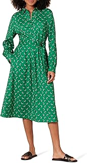 Women's Georgette Long Sleeve Midi Length Shirt Dress - Buy now