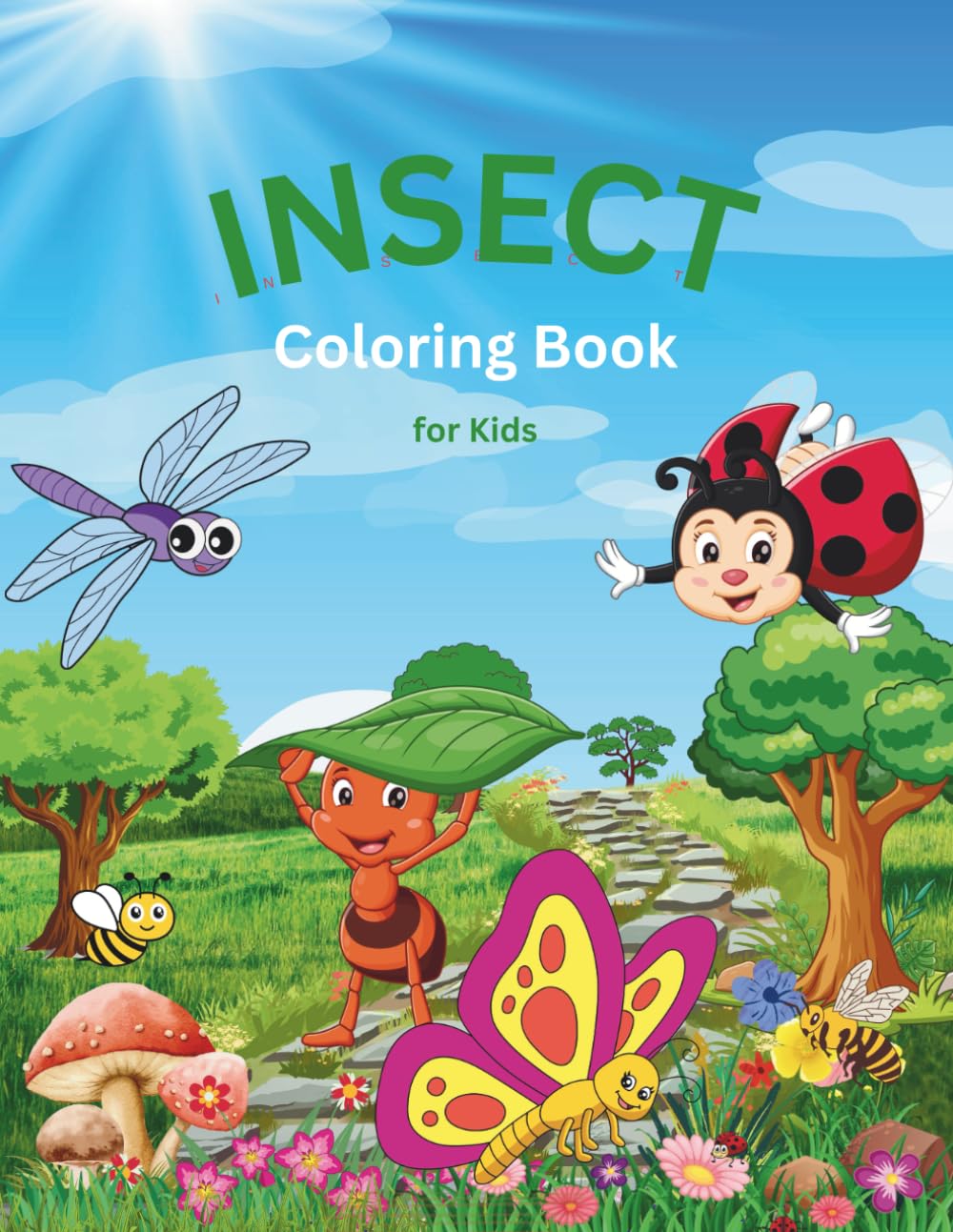 Coloring Book Insects for Kids: Learn About Bugs and Colors with Fun Illustrations