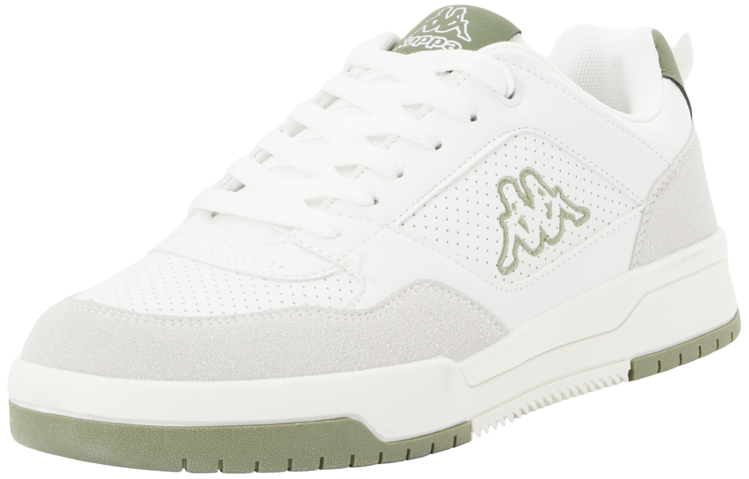 Kappa Mens Logo Manis Athletic Shoes, White Green Olivine, 9.5 UK
