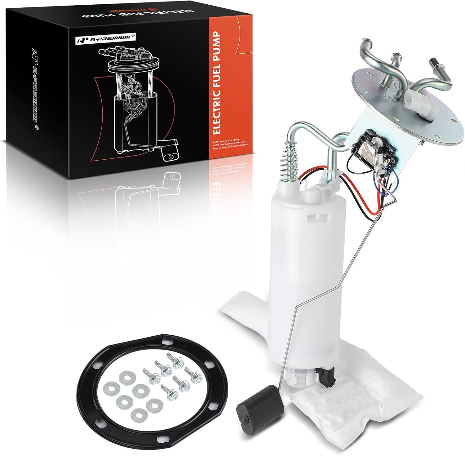 A-Premium Electric Fuel Pump Assembly with Sending Unit Compatible with Chevrolet Corvette 2000 2001 2002 2003 5.7L Petrol with Sensor Left Driver Side