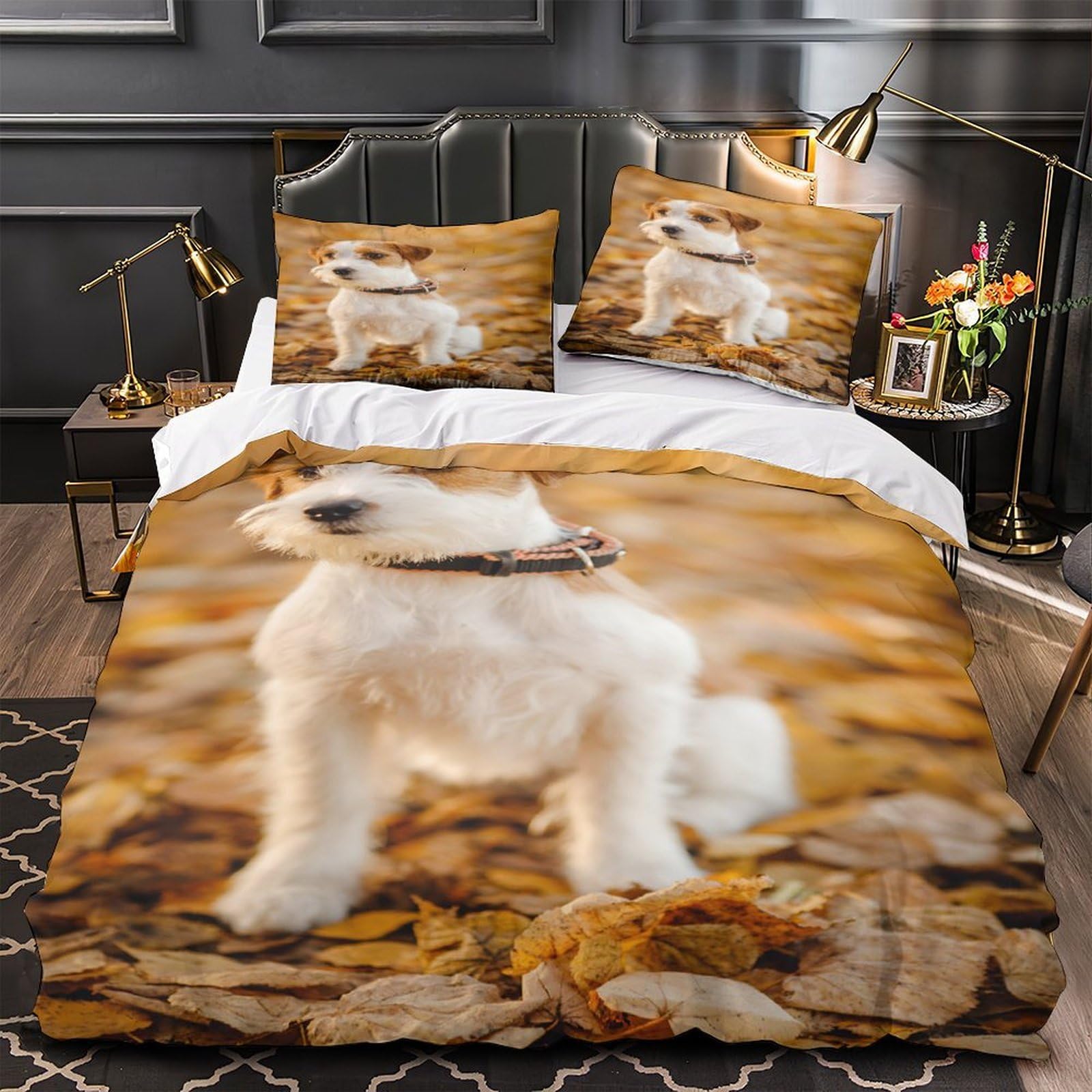 Housse de couette résistante infroissable motif mignon pour enfant