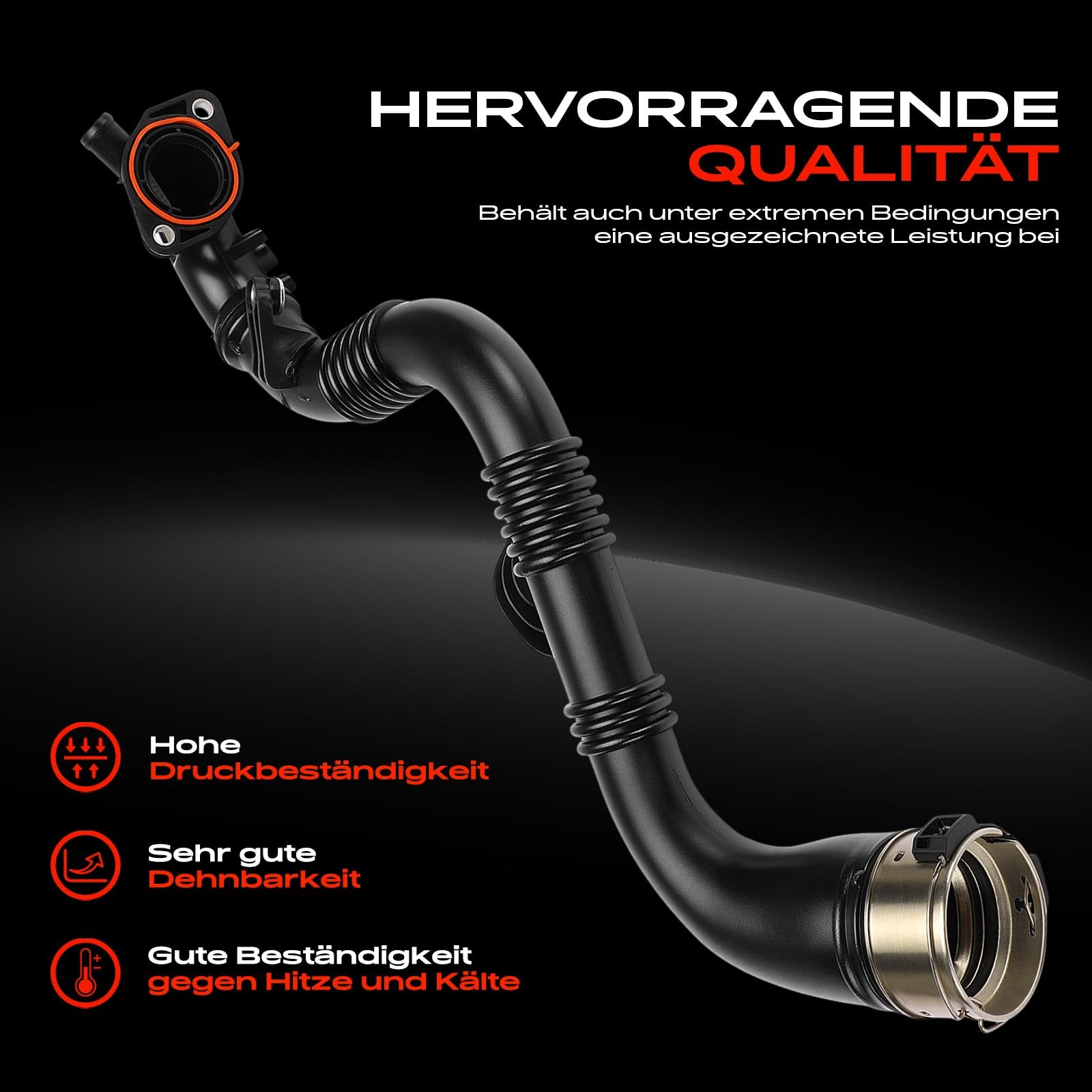 Frankberg Tuyau d'air de suralimentation, tuyau turbo 144604EJ0D, | Avec collier de serrage; 144604EJ0B; Compatible avec: