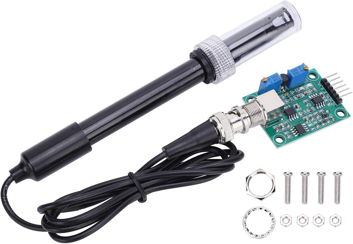 Amazon.com: PH Module Probe Kit, PH0-14 Value Detect Sensor Module + PH ...