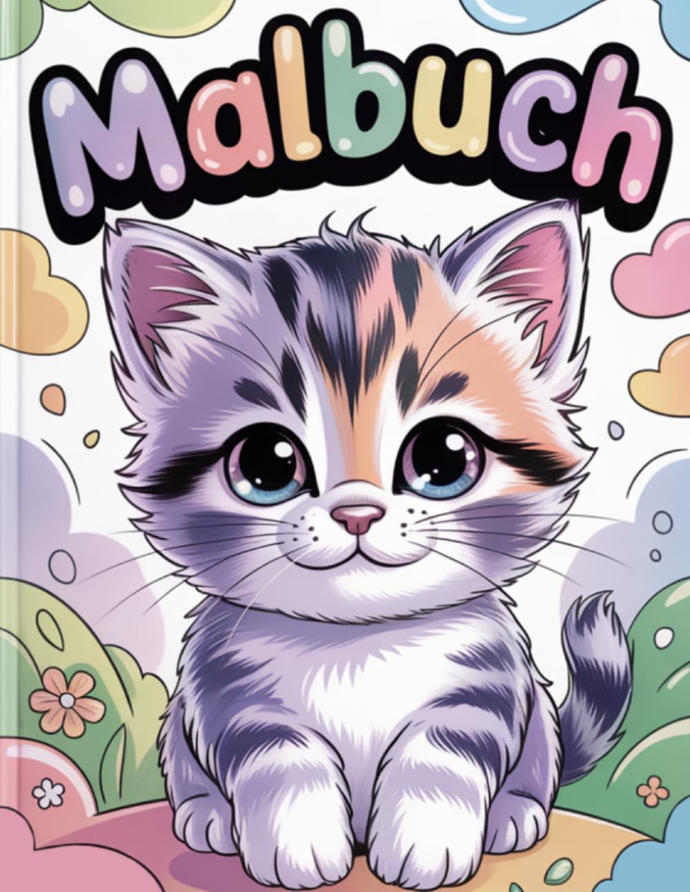 Malbuch: Süße Katzen Malbuch für Kinder