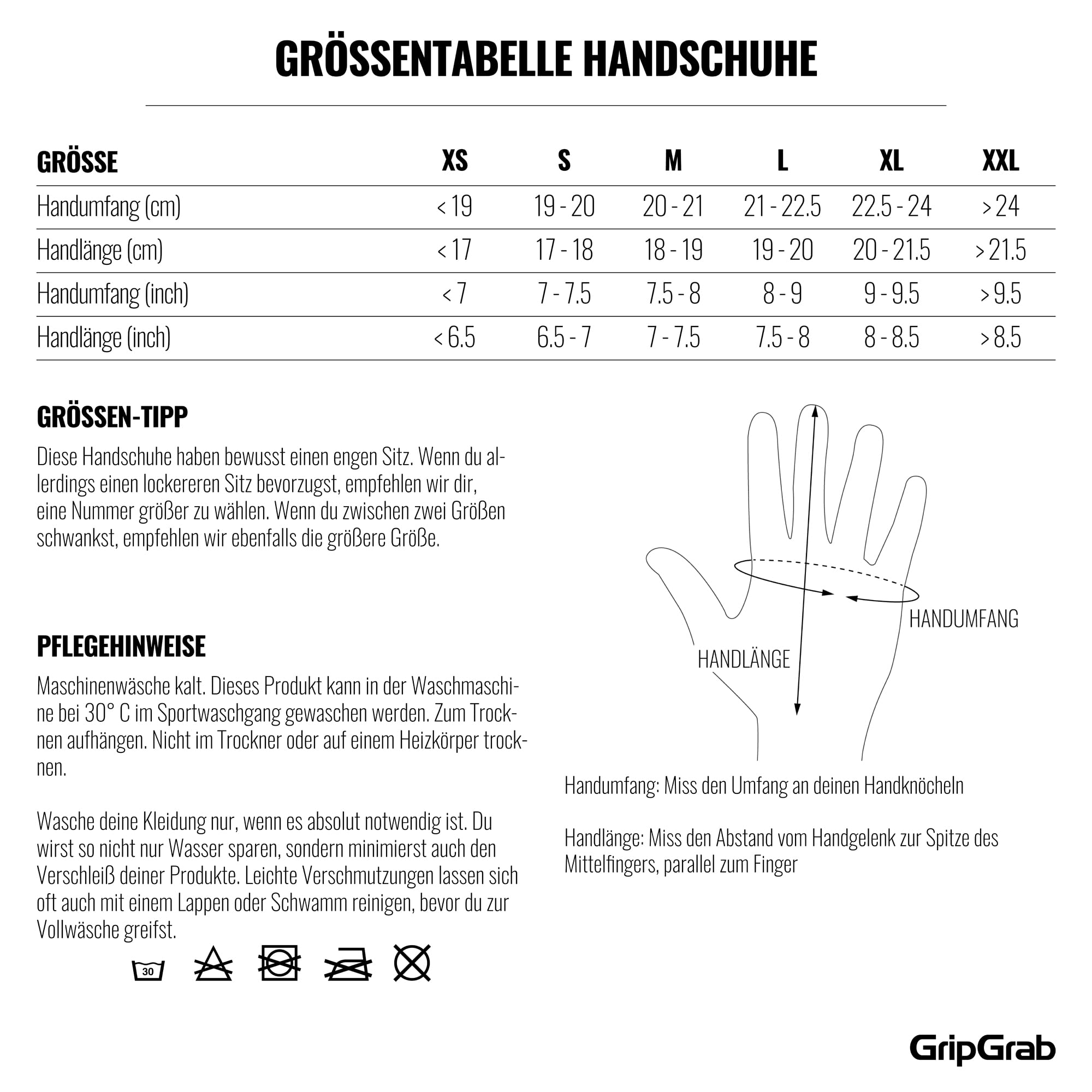 GripGrab Insulator 2 Fahrradhandschuhe Ungepolstert Übergangszeit & Winter