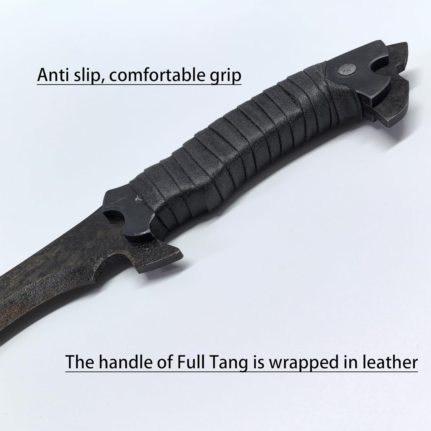 SV Handmade cast Manganese Steel Chopping Blade Sword, Full Tang, Outdoor, Hunting, Camping, Hiking, Survival, with Protective Cover, Multiple Styles to Choose from - Image 4