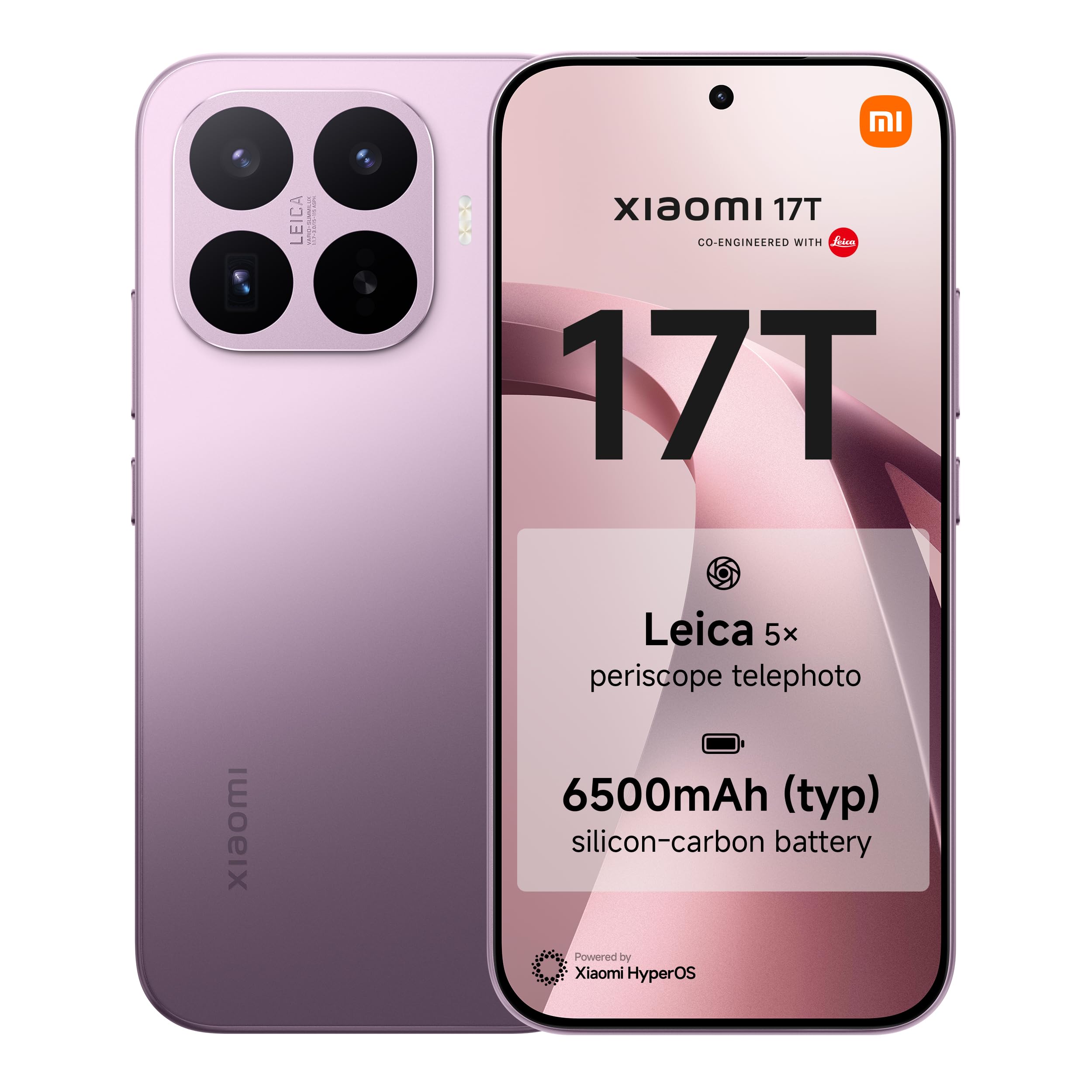 XIAOMI 17T Smartphone 12+512GB Violet 6.59" 120Hz Display