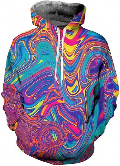 Trippy pullover hoodies Clearance