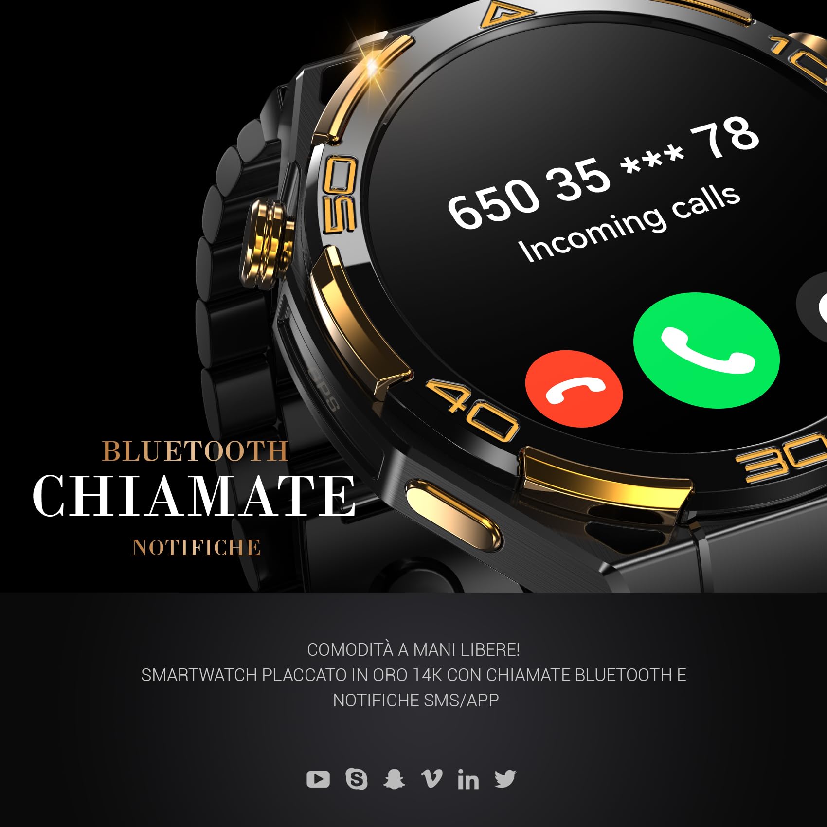 Blackview Smartwatch Uomo, GPS Orologio Intelligente Fitness con Chiamate Bluetooth, 1.43" AMOLED Smartwatch 110+ Modalità Sportive/PA/Cardiofrequenzimetro/SpO2/Torcia/Bussla per Android iOS