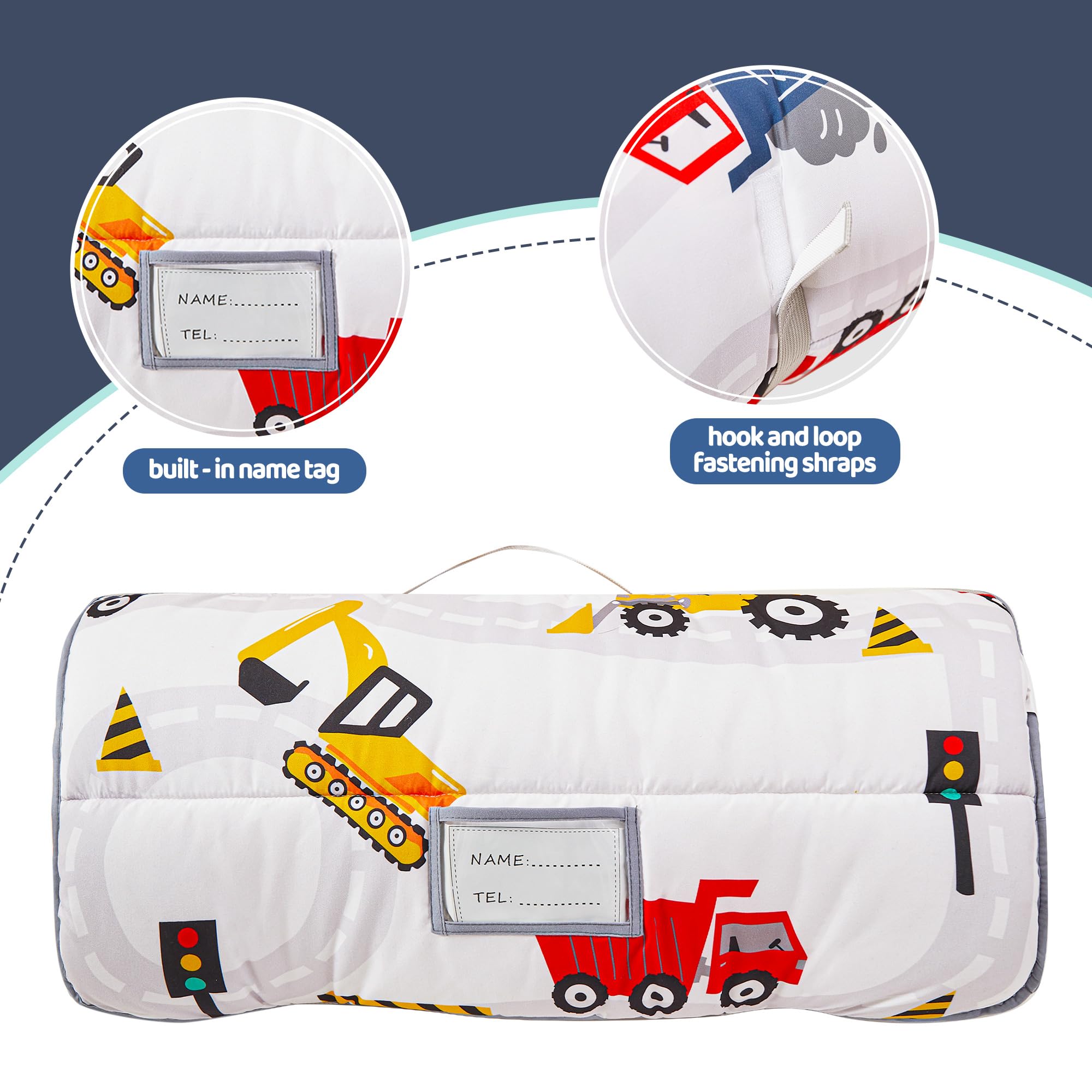 Amazon.com: Viviland Toddler Kid Nap Mat for Preschool, Boys Car