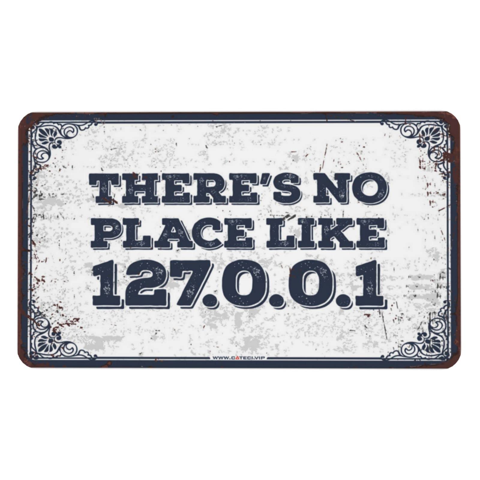 Tapis de souris geek 127.0.0.1 personnalisé pour bureau de développeur informatique