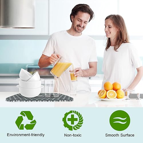 Miniatura 3 de Protectores de fregadero para fregadero de cocina de 13 x 11 y 16 x 12 y 19 x 14 y 22 x 13 y 24 x 13 y 26 x 14 y 28 x 14 y 30 x 16, alfombrillas de