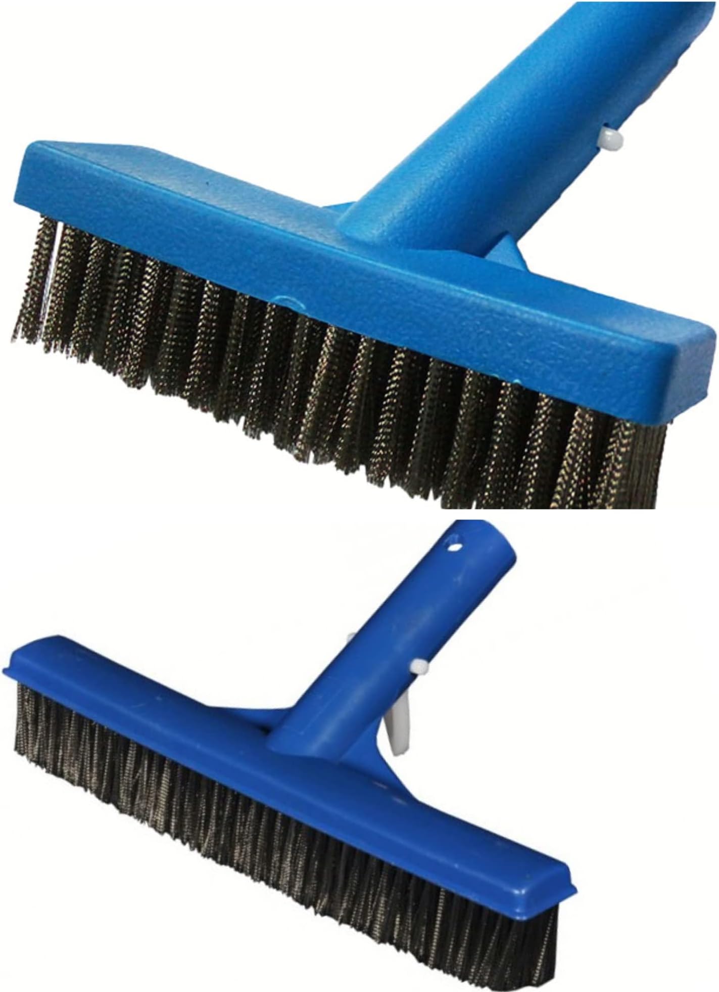 BlueWave 10 inch Pool Algae Brush with SS Bristle and 5 Inch Algae Brush with Stainless Steel bristles.