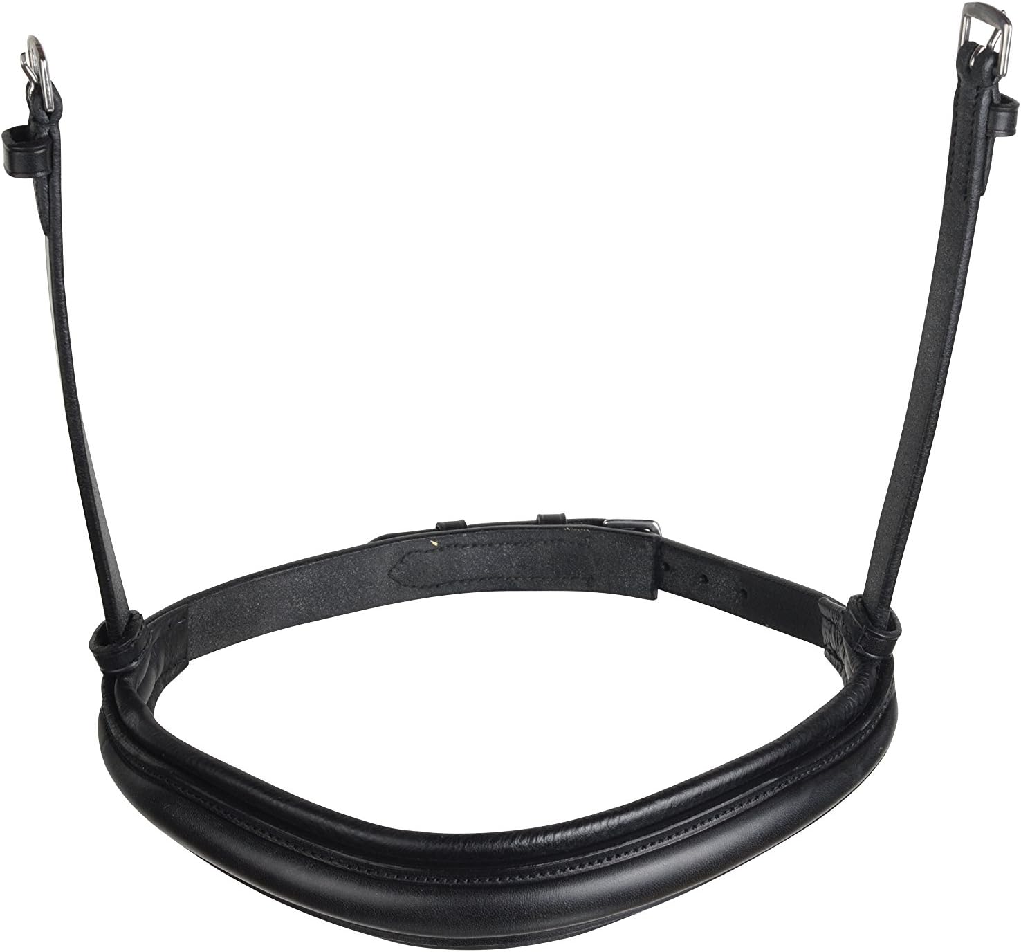Collegiate Leather Mono Crown Cavesson Noseband (Full) (Black)