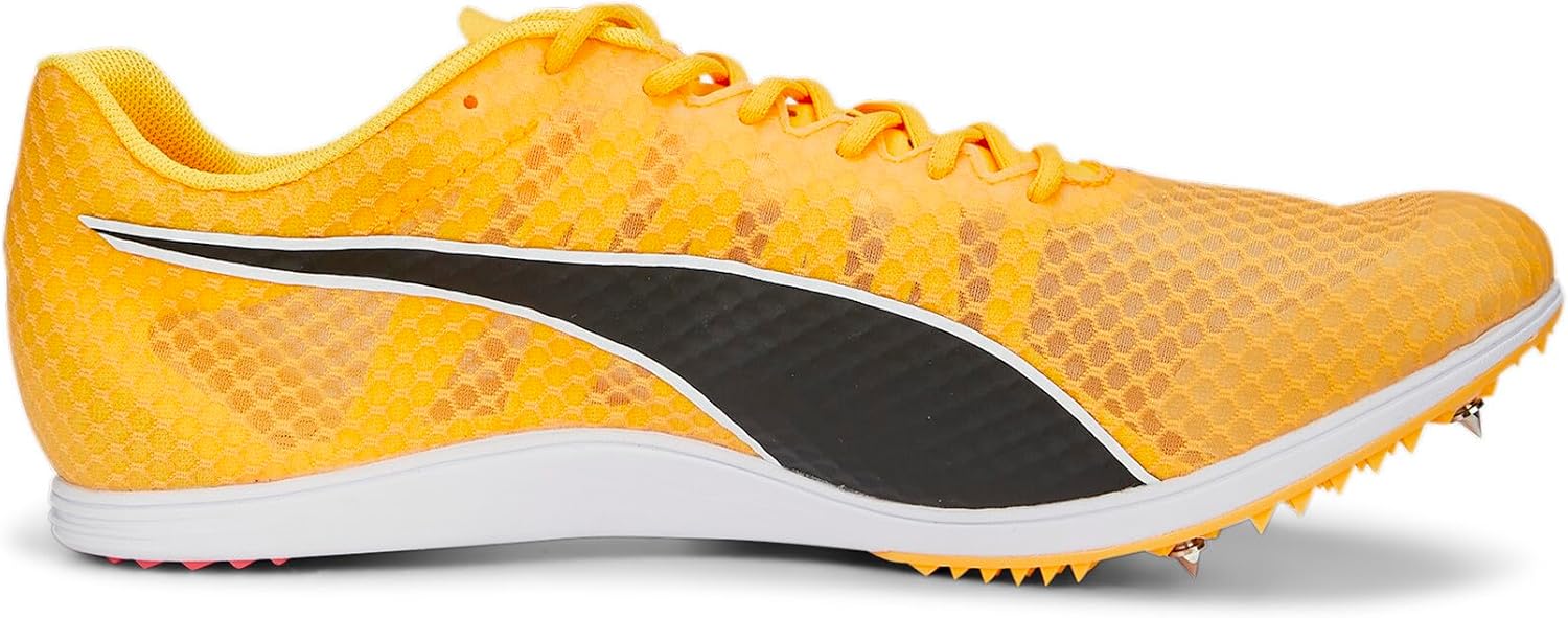 PUMA Men's Evospeed Distance 11 Track and Field Shoe, Sun Stream PUMA Black PUMA Silver, 10.5 Men
