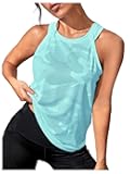 OYOANGLE Women's Camo Print Sleeveless Workout Tank Tops Exercise Running Shirts Active Gym Yoga Tank Top