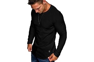 Comdecevis Men's Long Sleeves Stylish Casual Tops for Gym Workout (improved focus on Condecevis)