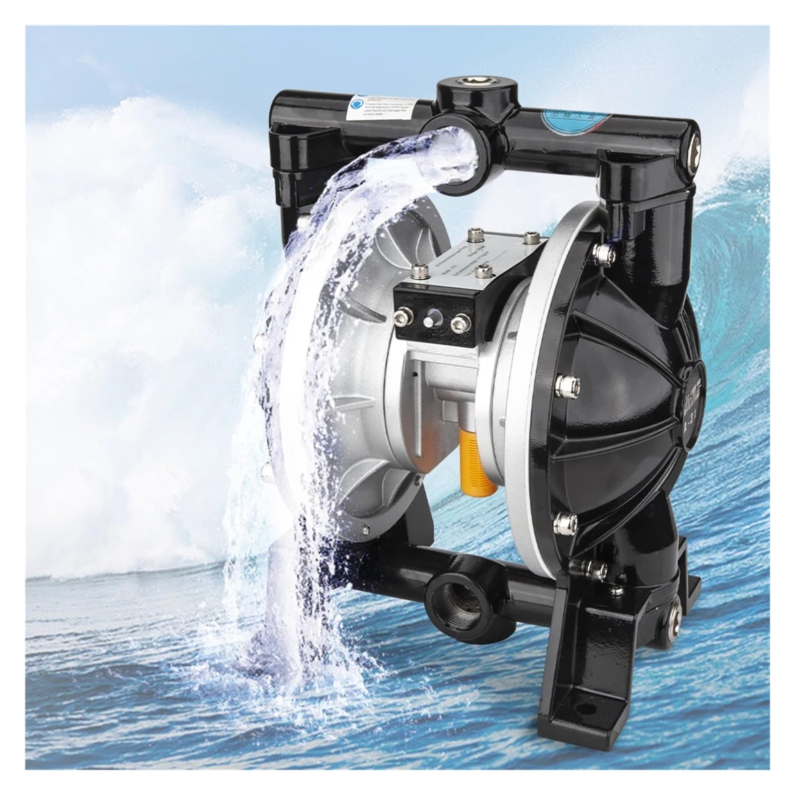 Bgaza One Color 1" Industrial Grade Air Operated Diaphragm Pumps For Transferring Food Liquid Fluids Chemical Resistant Diaphragm Pumps