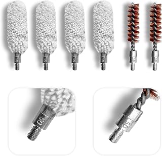 50 Caliber Gun Cleaning Brush Shotgun Cotton Mop Bore Brush Rifle Bronze Cleaner Cleaning Kit for 50 Cal Pistol Shooting Hunting Accessories