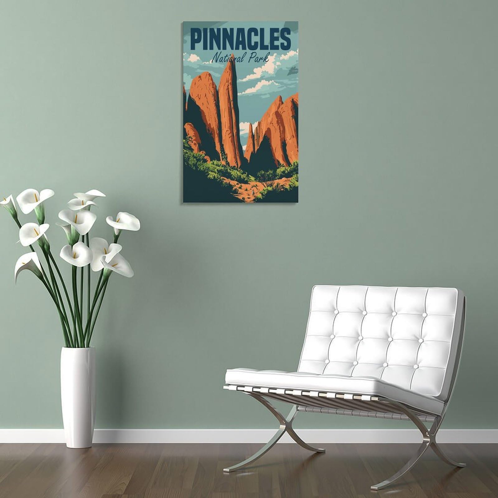 Junmoney Wandbild Pinnacles National Park, 24x36inch(60x90cm), Für Wohnraum, Flur Oder Apartments, Persönliche Wanddeko Als Geschenk, Für Persönliche Wohnideen