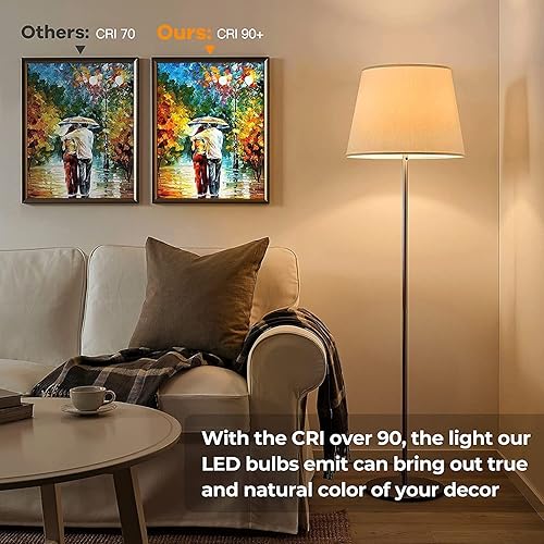 Miniatura 5 de Bombilla LED E12 Edison de 8 W, equivalente a 100 W, bombillas de candelabro regulables, 3000 K, blanco suave, transparente, 800 lúmenes, filamento