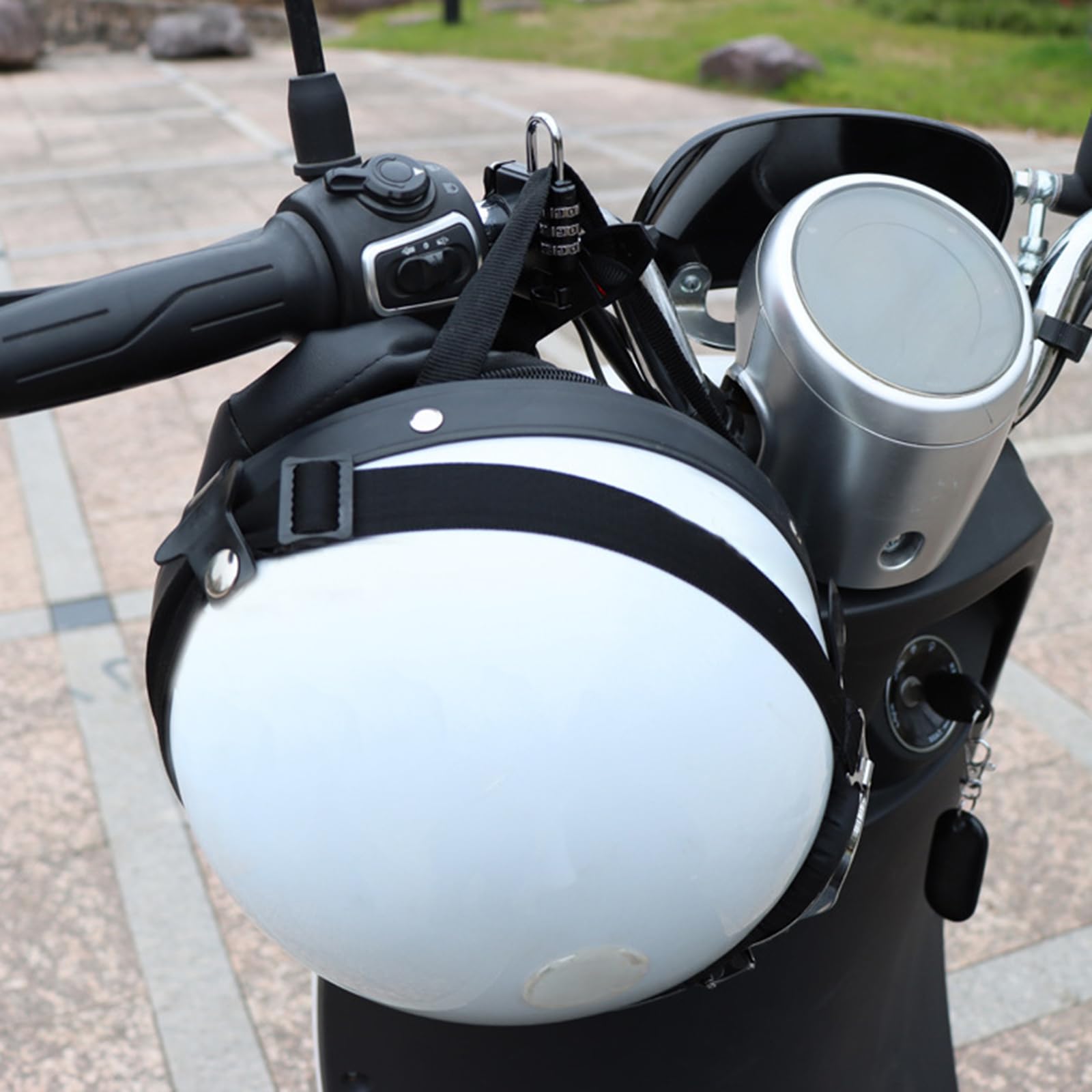 Amazon.co.jp: 盗難防止ヘルメットロックコンビネーションパスワード