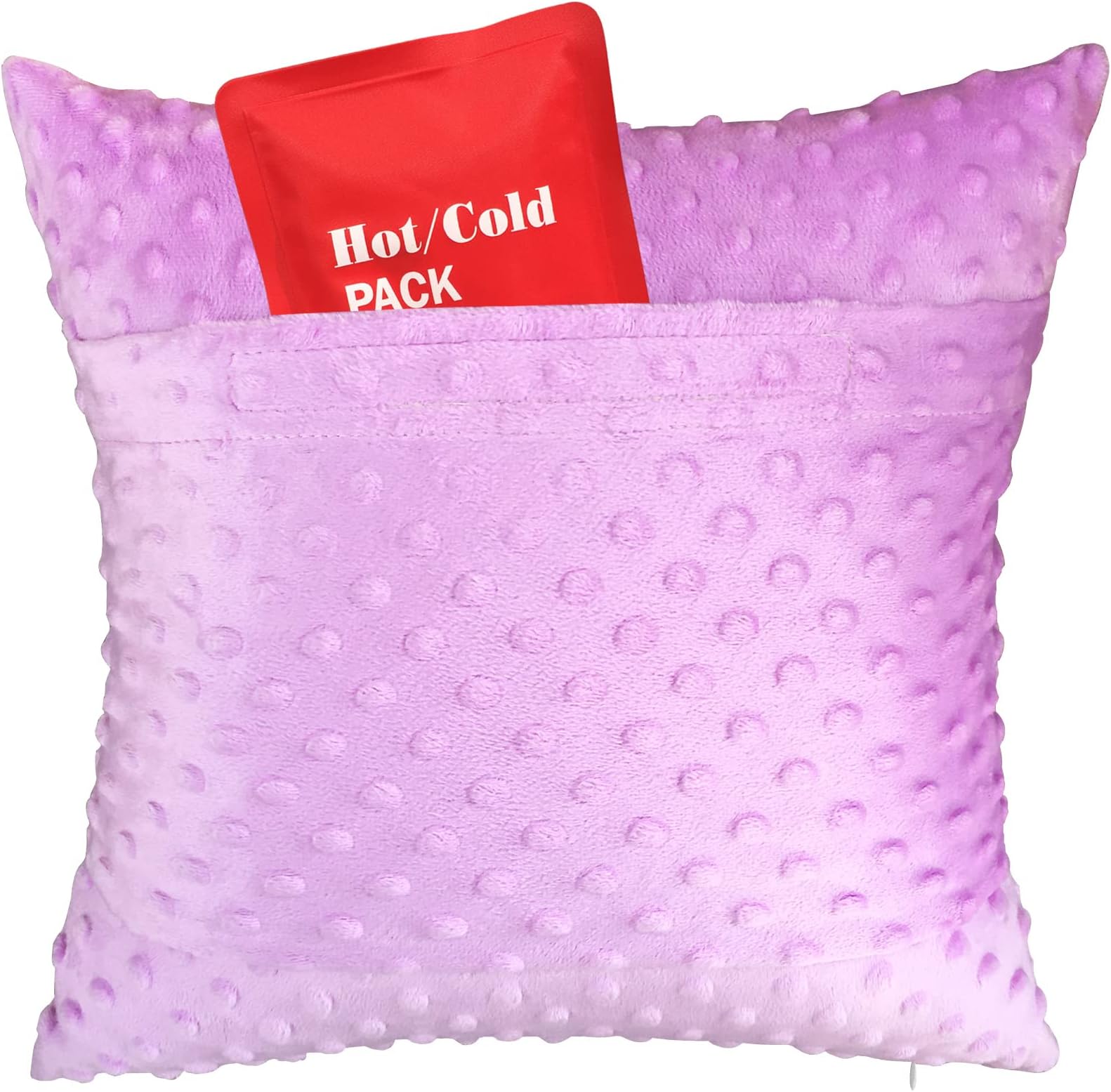 Hysterectomy Pillow C Section Recovery Must Haves Post Surgery Tummy Pillows with Pocket for Ice Heat Packs Abdominal Surgery Support Belly Incision Cervical Cancer Gifts Minky Dot Lavender