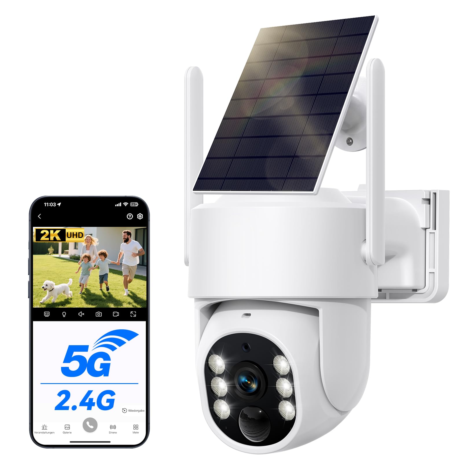 Amazon.co.jp: 【5G/2.4G WiFi対応・400万】JUFLSKY 防犯カメラ