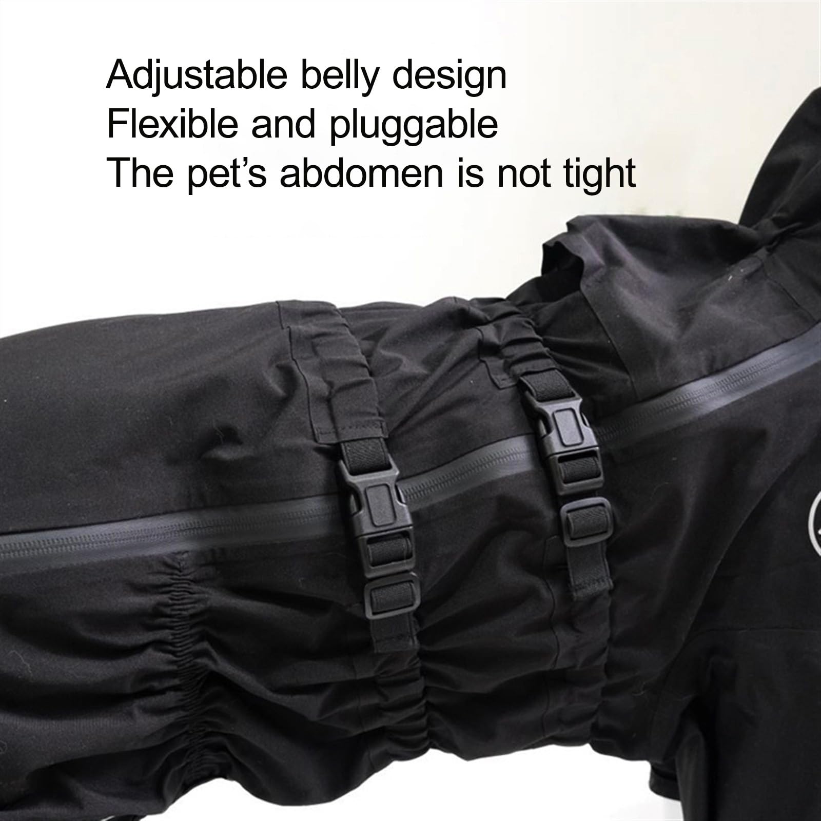 Impermeabile Cane Giacca A Pioggia/Acqua Impermeabile per Cani Giacca da Pioggia con Cappuccio Cappotto per Cani Impermeabile di Taglia Grande(Red,3XL+)