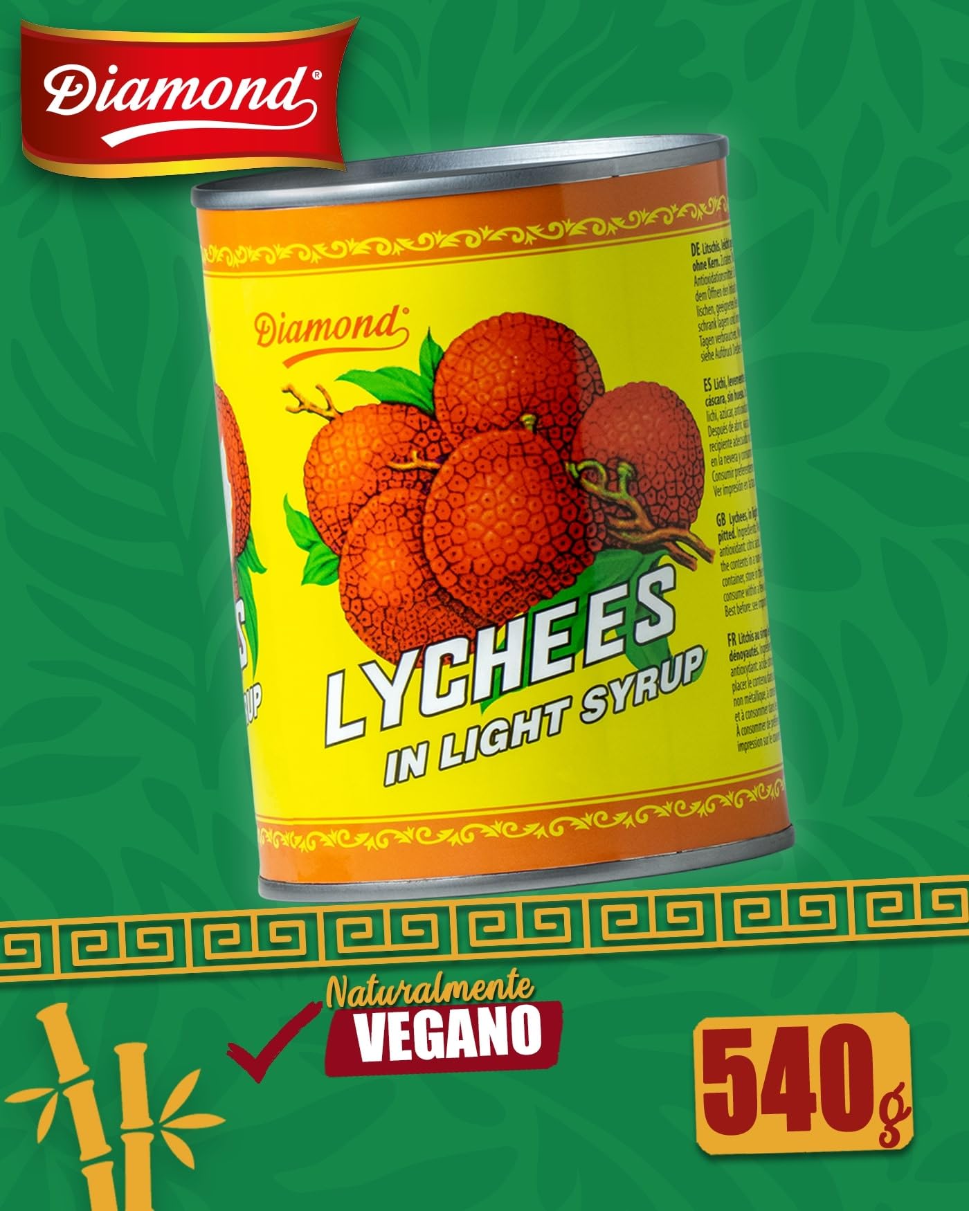 DIAMOND Lichis en almíbar ligero 540 g
