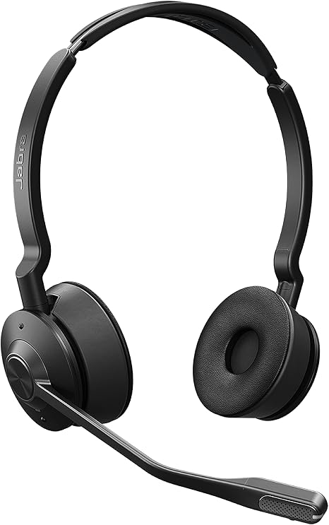 jabra engage 55 stereo wireless headset with dect adapter and charging stand %e2%80%93 noise cancelling microphone extensive range %e2%80%93 certifie